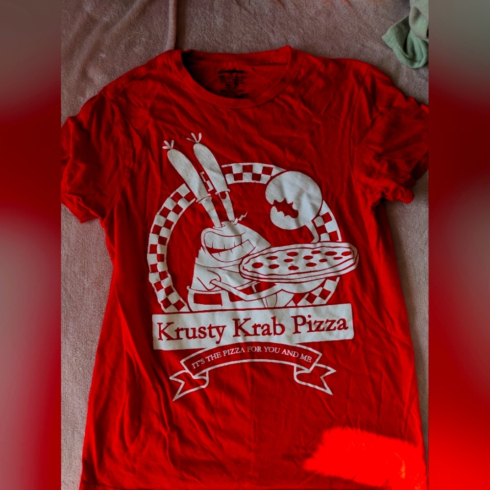 Spencer's SpongeBob krusty Krabs pizza shirt
